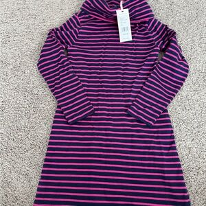 Vineyard Vines Fuchsia and Navy Striped Dress
